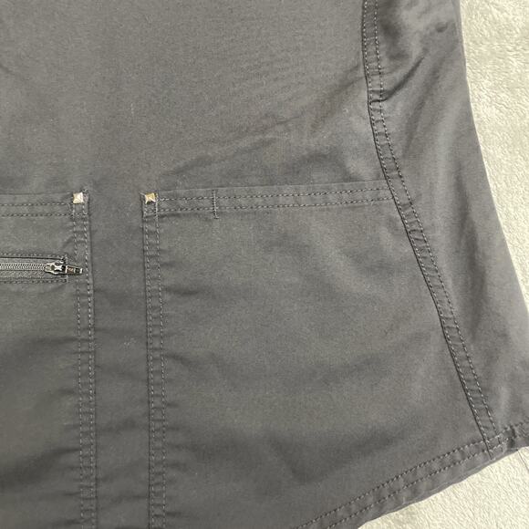 Women's Scrubstar Ultimate Size XS Criss Cross V-Neck Scrub Top Stretch Black - Picture 4 of 7